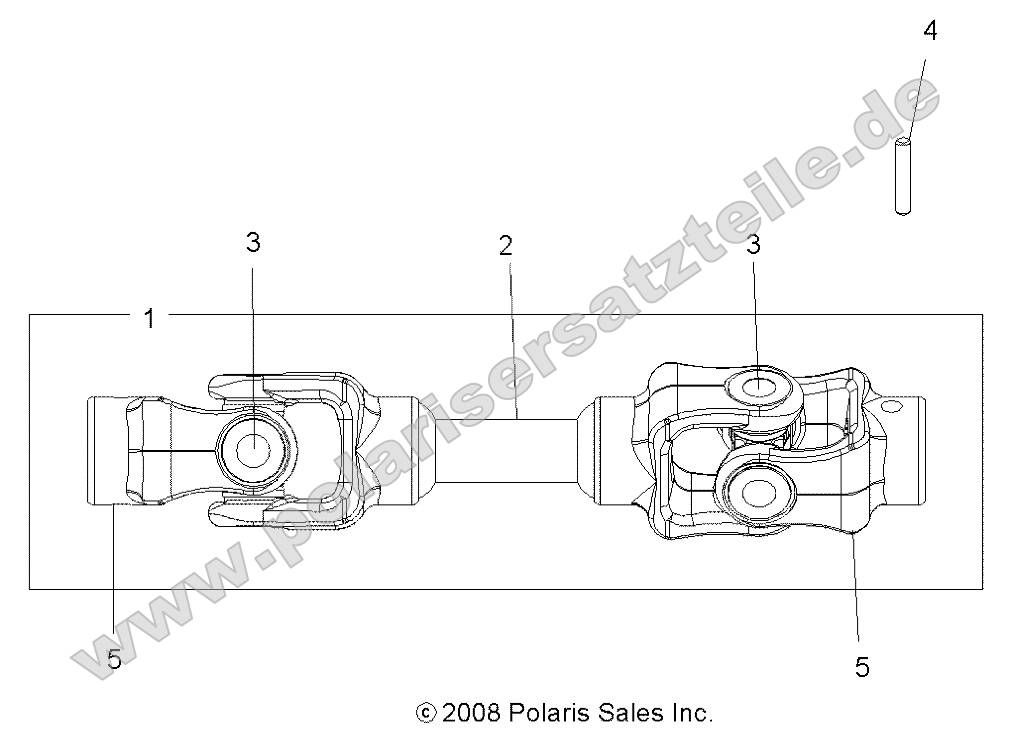 Drive Train, Rear Prop Shaft Drive Train, Rear Prop Shaft