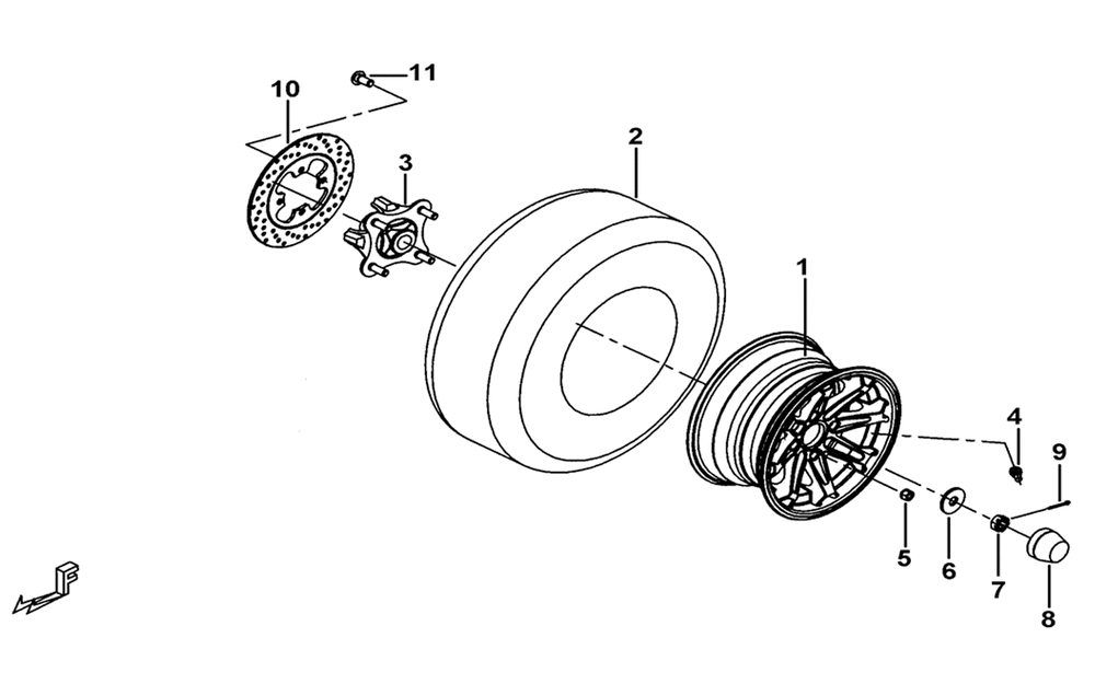 Räder & Bremsscheibe hinten