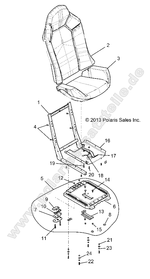 BODY, SEAT ASM. AND SLIDER BODY, SEAT ASM. AND SLIDER