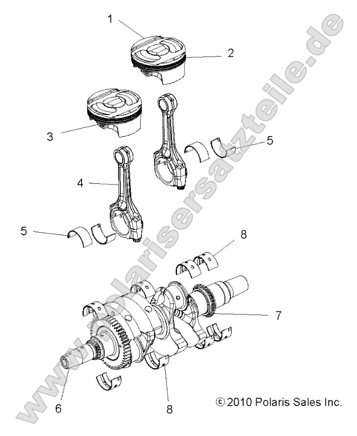 Engine, Crankshaft and Piston