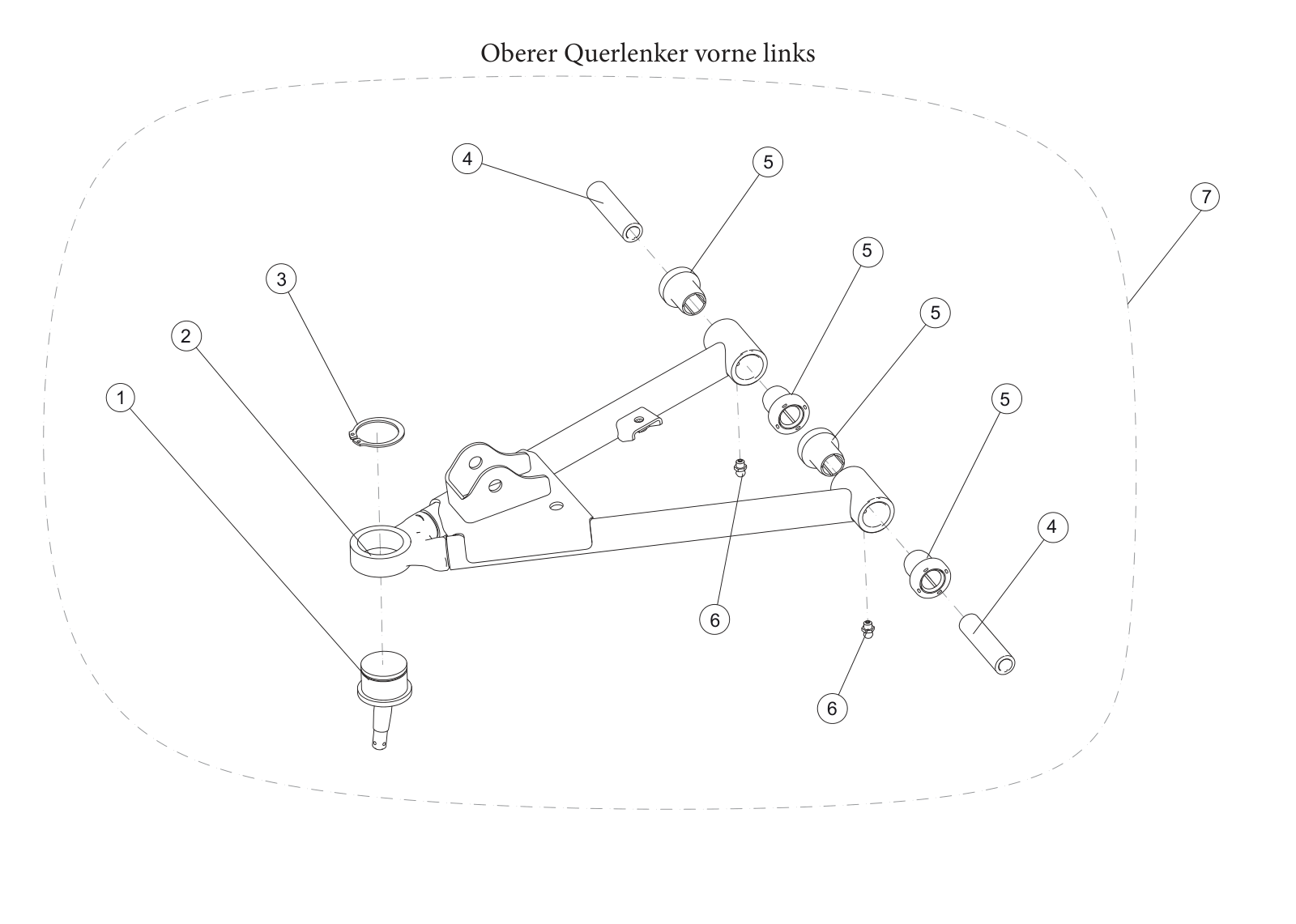 Oberer Querlenker vorne links Oberer Querlenker vorne links