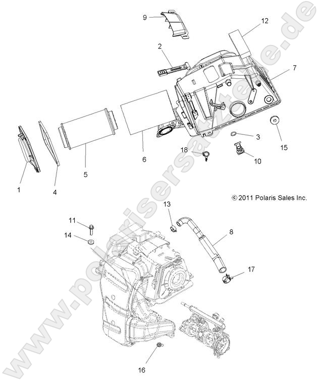 ENGINE, AIR INTAKE ENGINE, AIR INTAKE