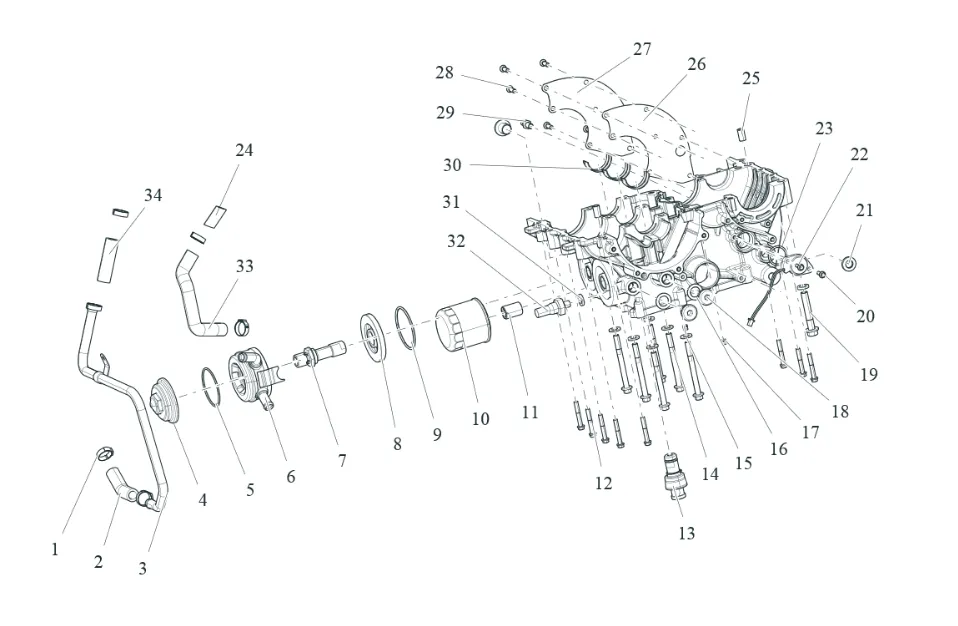 Kurbelgehäuse 2 Kurbelgehäuse 2