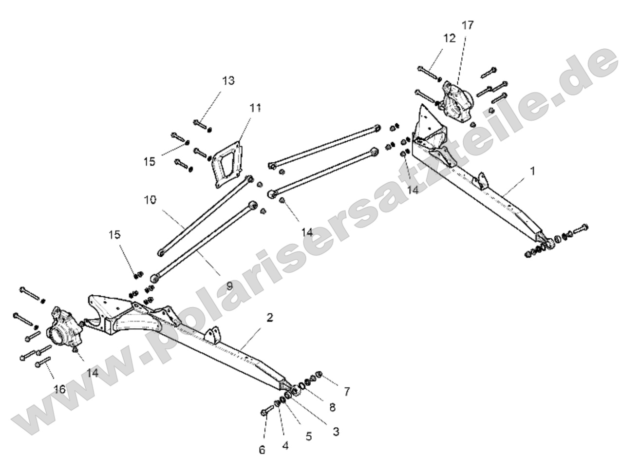 SUSPENSION, REAR CONTROL ARMS SUSPENSION, REAR CONTROL ARMS