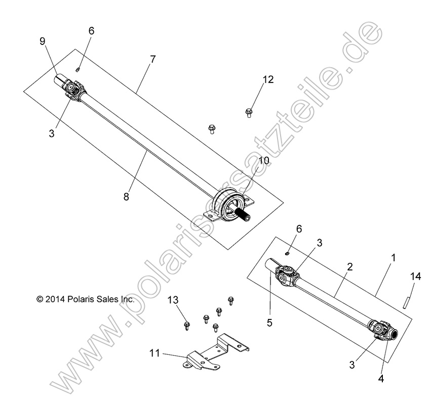 DRIVE TRAIN, FRONT PROP SHAFT DRIVE TRAIN, FRONT PROP SHAFT