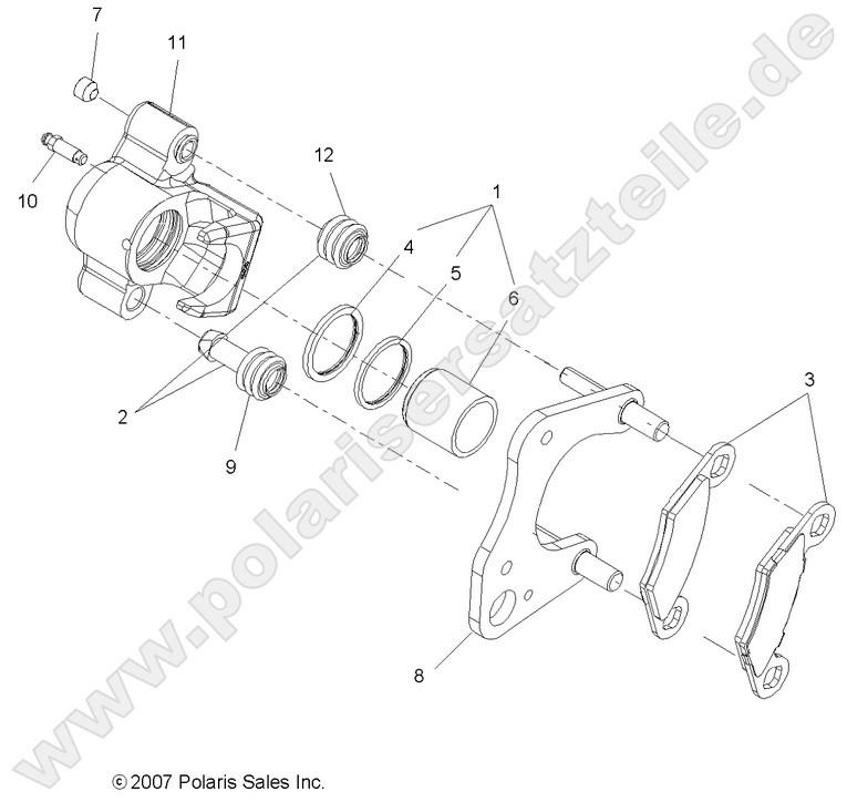 BRAKES, FRONT CALIPER BRAKES, FRONT CALIPER