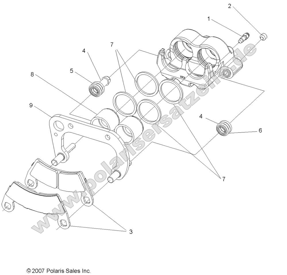 Brakes, Front Caliper Brakes, Front Caliper
