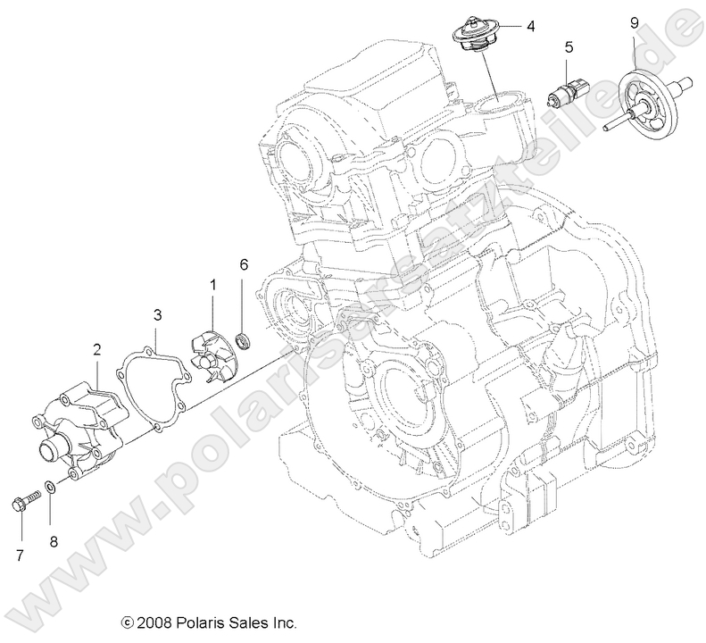 ENGINE, COOLING SYSTEM and WATER PUMP