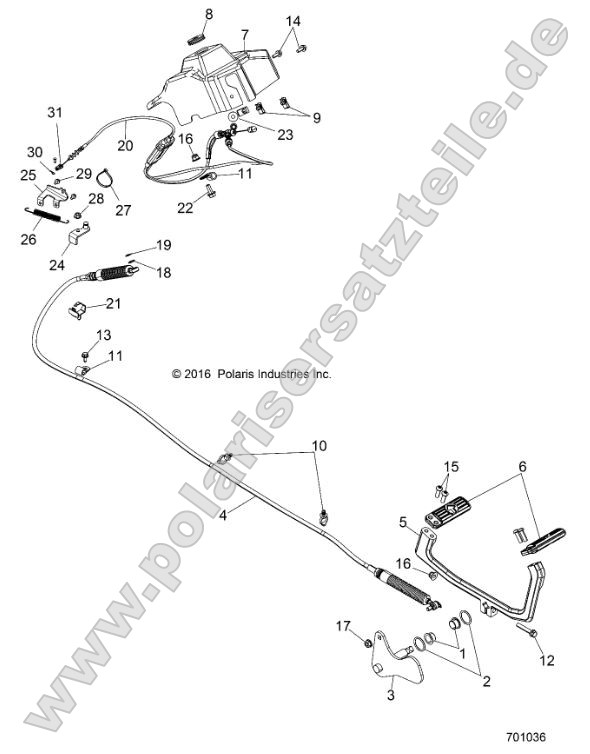 Drive Train, Throttle Pedal Drive Train, Throttle Pedal