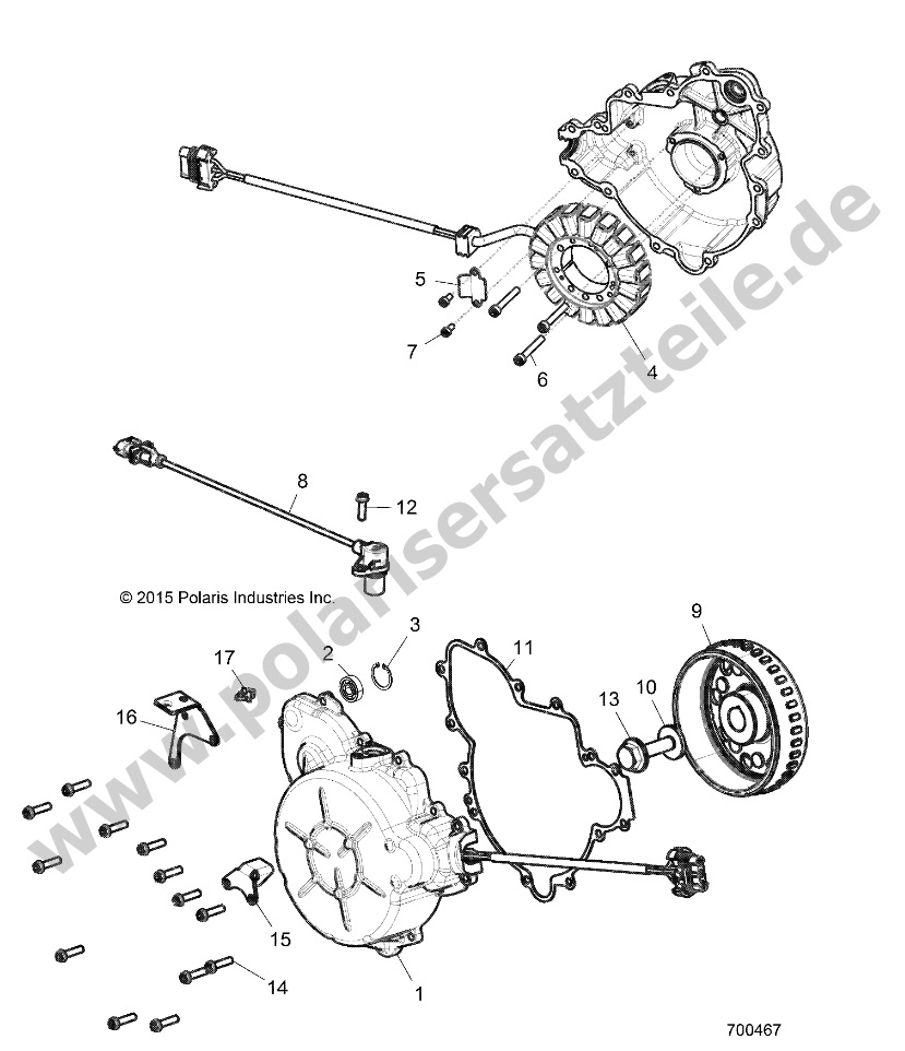 ENGINE, STATOR AND FLYWHEEL ENGINE, STATOR AND FLYWHEEL