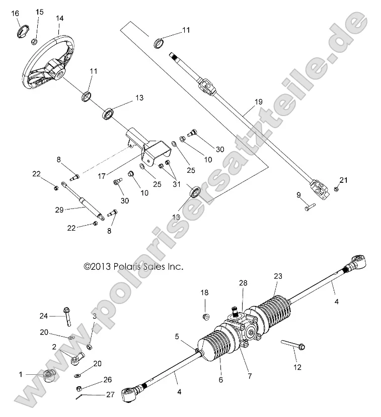 Steering, Steering Asm. (49ATVSTEERING14SP325) Steering, Steering Asm. (49ATVSTEERING14SP325)