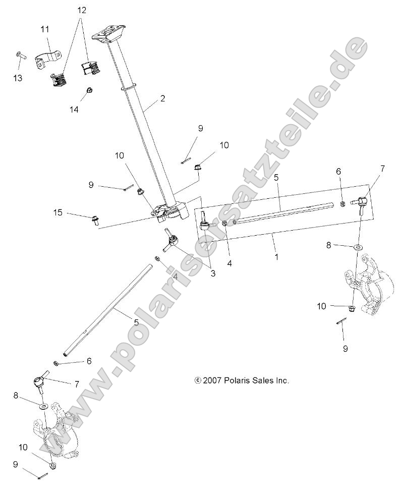 Steering, Steering Post Asm.(49ATVSTEERING09Q60)