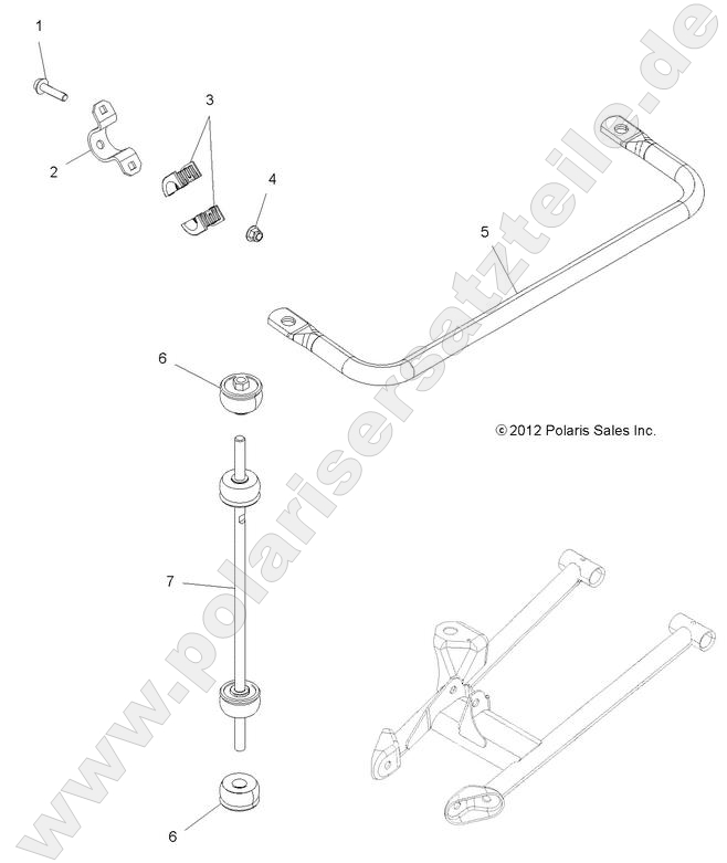 SUSPENSION, STABILIZER BAR SUSPENSION, STABILIZER BAR