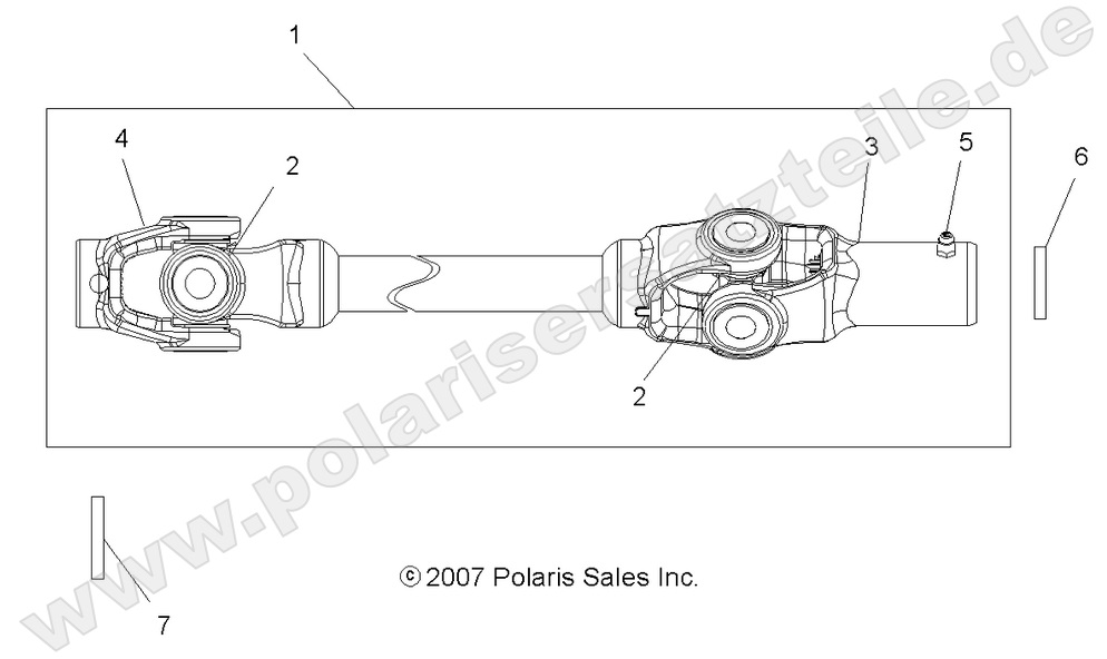 DRIVE TRAIN, FRONT PROP SHAFT