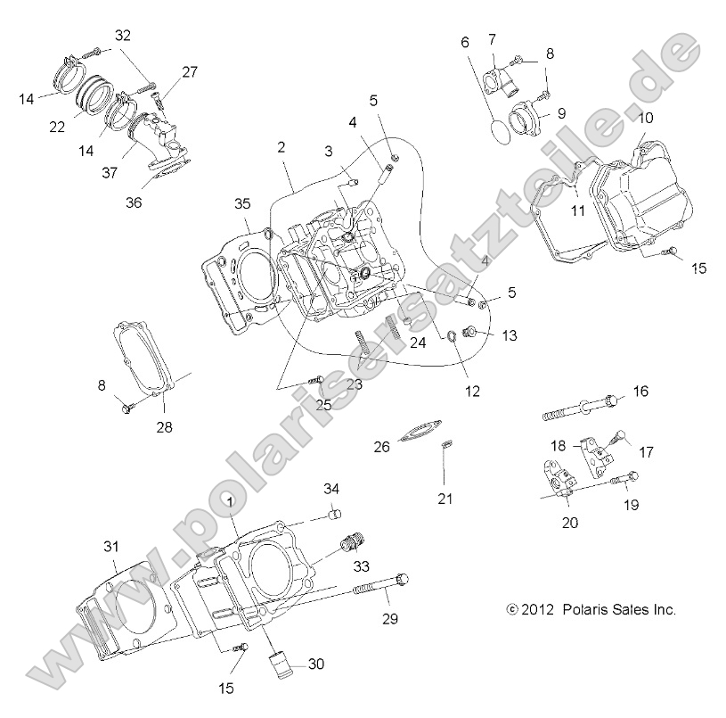 Engine, Cylinder and Head