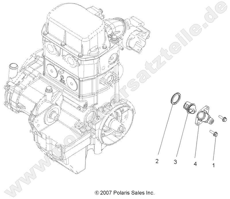 ENGINE, COOLING SYSTEM THERMOSTAT