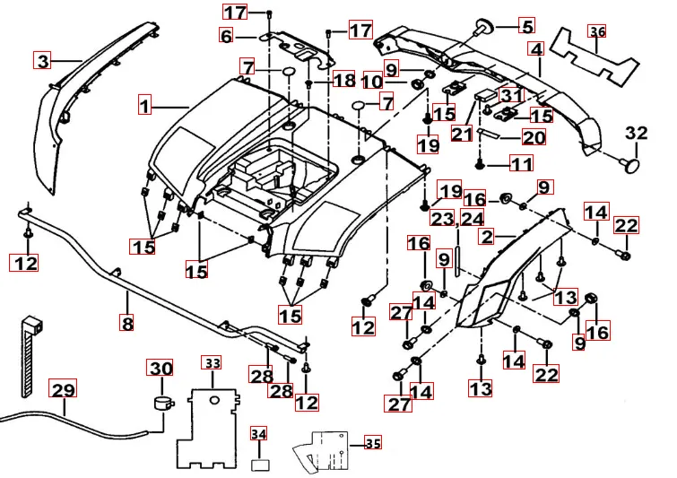 Heckverkleidung Heckverkleidung