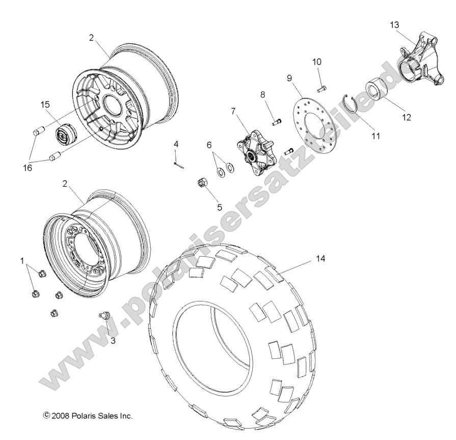 WHEELS, REAR WHEELS, REAR