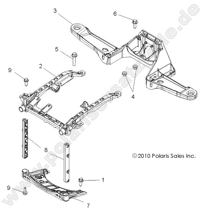 BODY, FRONT RACK SUPPORT