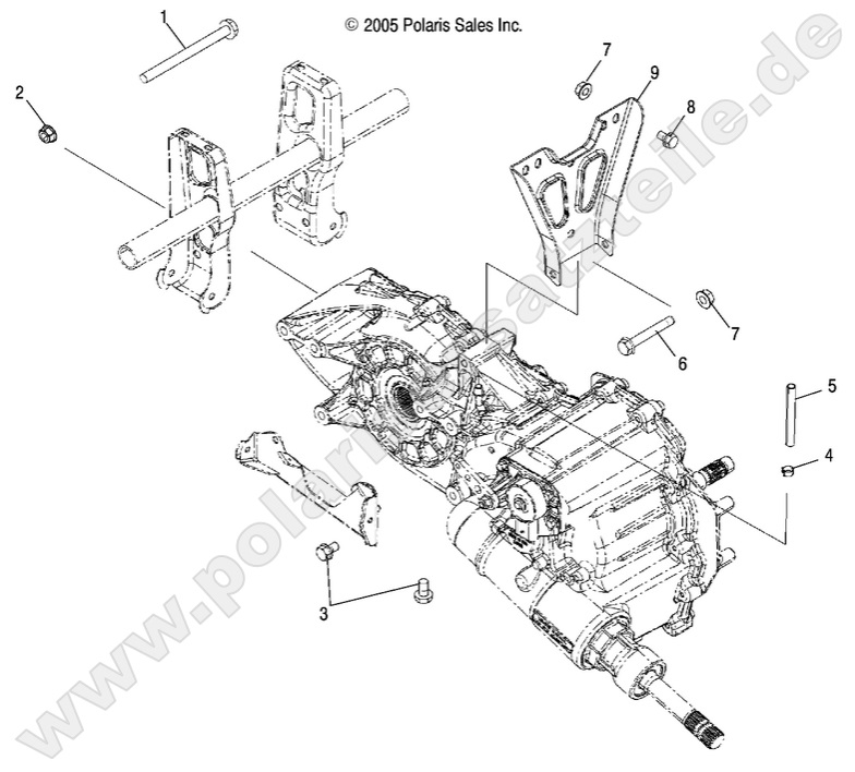 DRIVE TRAIN, MAIN GEARCASE MOUNTING DRIVE TRAIN, MAIN GEARCASE MOUNTING