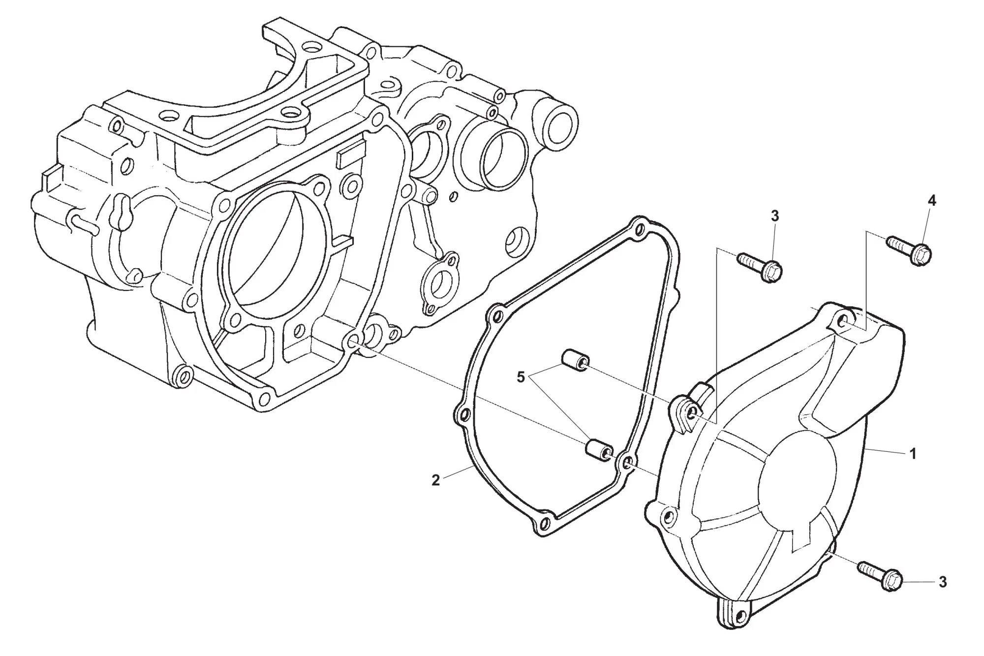 Kurbelgehäusedeckel links