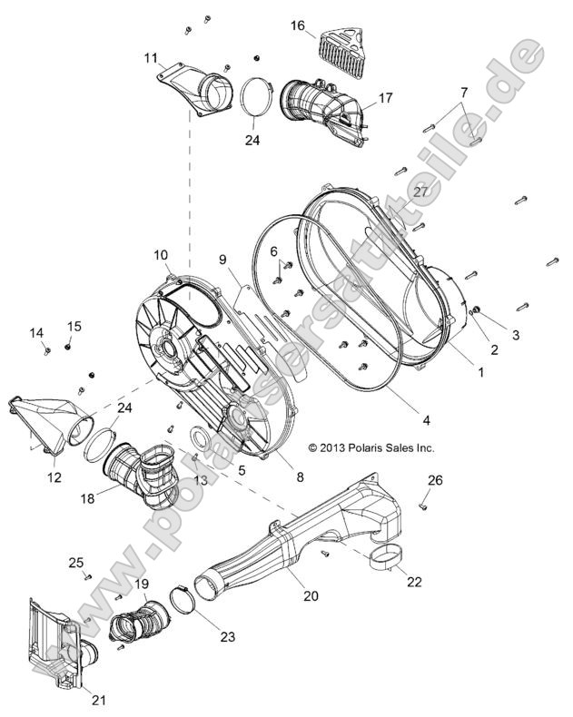 Drive Train, Clutch Cover Drive Train, Clutch Cover