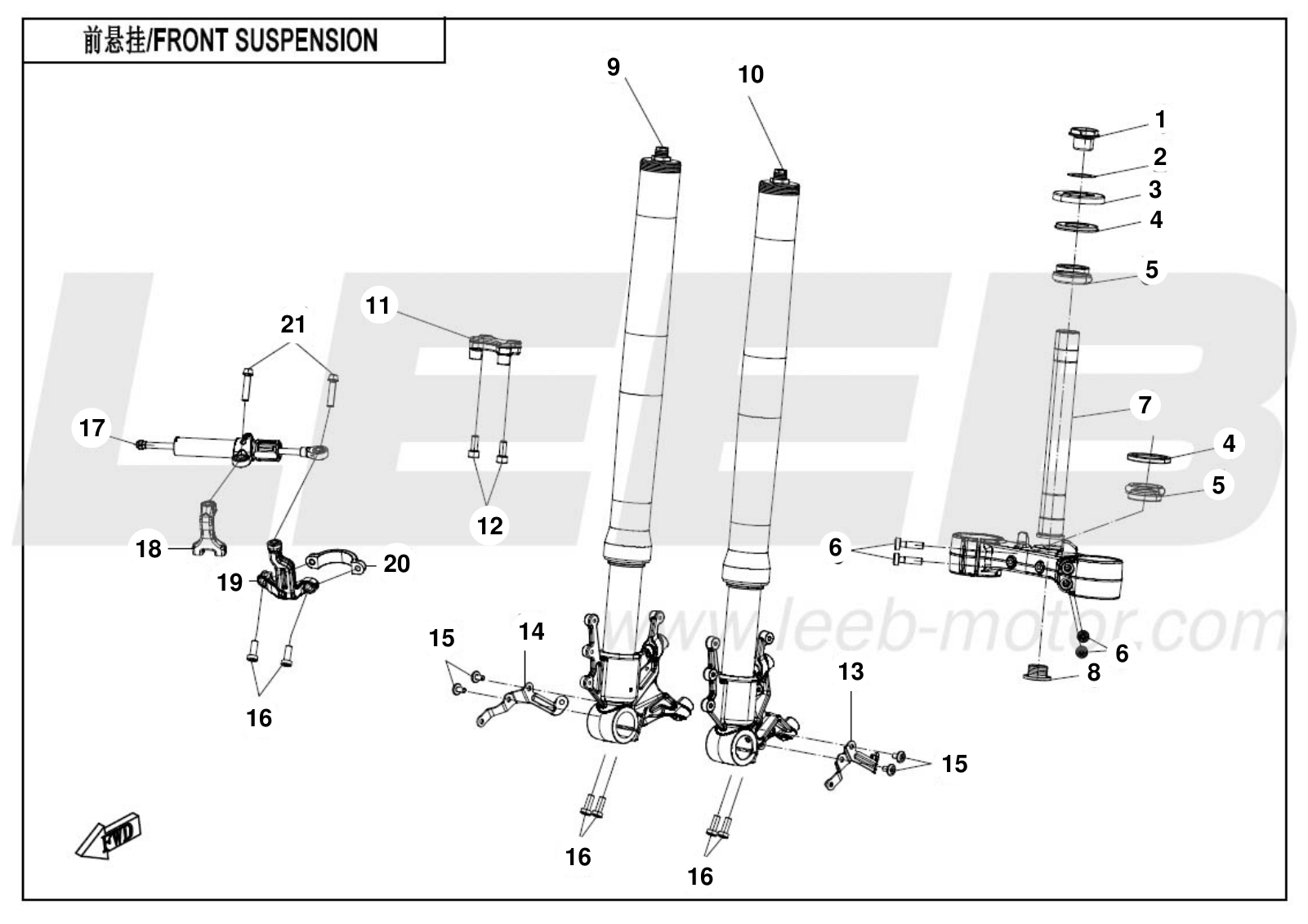 F05-1 FRONT SUSPENSION F05-1 FRONT SUSPENSION