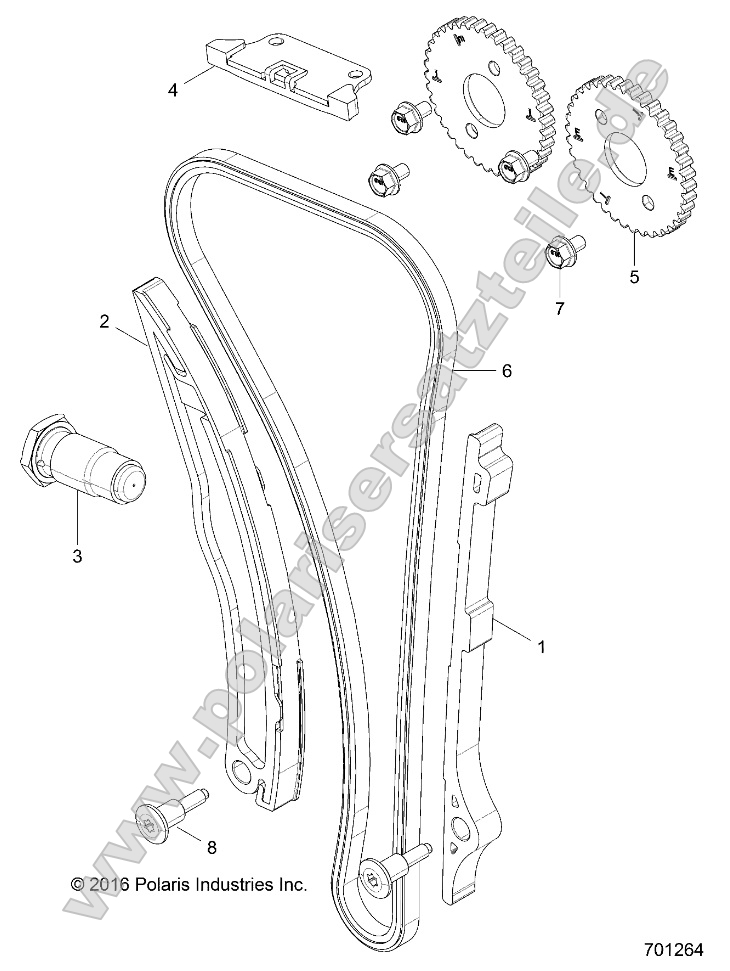 Engine, Cam Chain and Sprocket Engine, Cam Chain and Sprocket