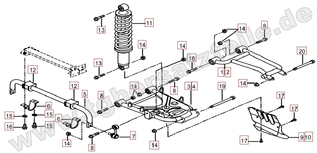 Federbein hinten Federbein hinten