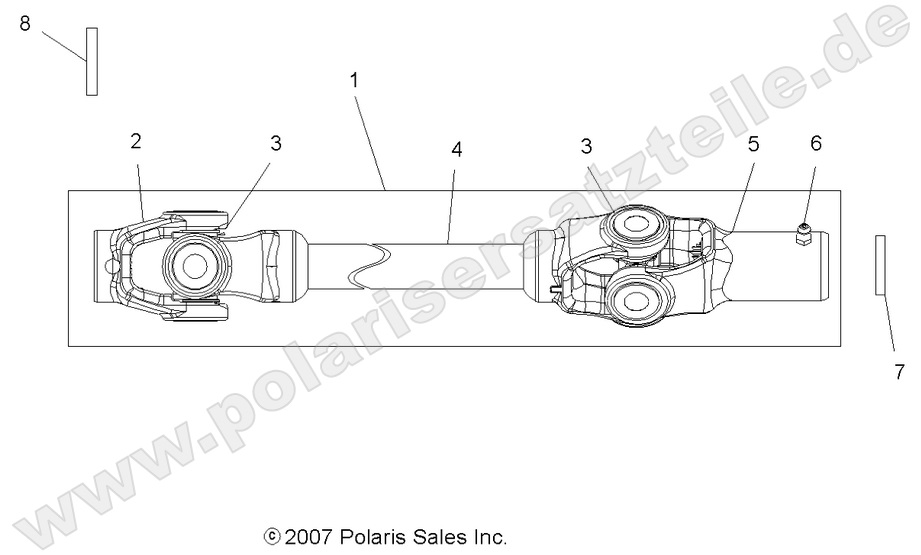 DRIVE TRAIN, FRONT PROP SHAFT DRIVE TRAIN, FRONT PROP SHAFT