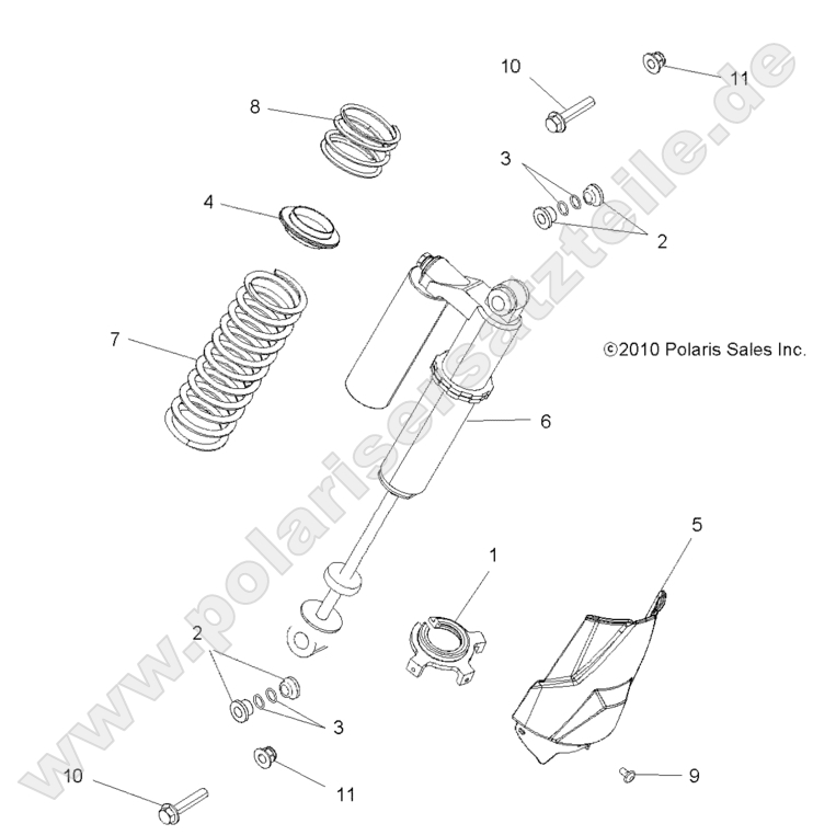 SUSPENSION, REAR SHOCK MOUNTING SUSPENSION, REAR SHOCK MOUNTING