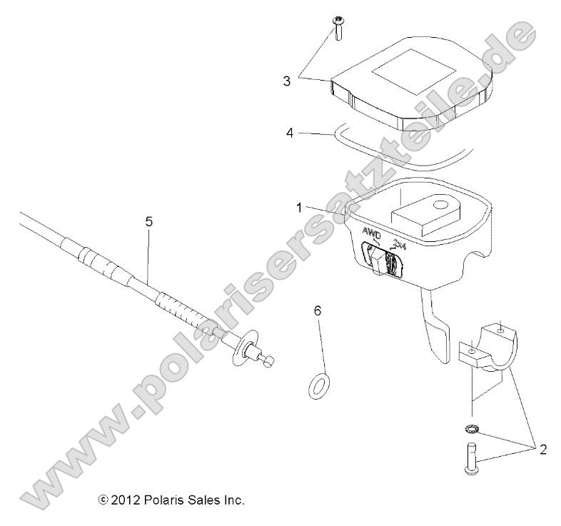 Steering, Controls, Throttle Asm. and Cable