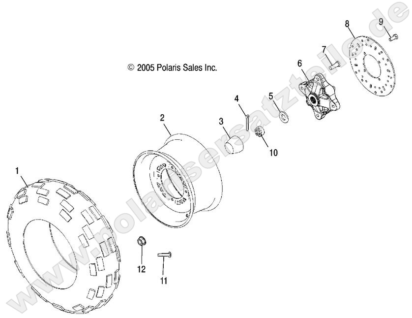 WHEELS, FRONT TIRE and BRAKE DISC
