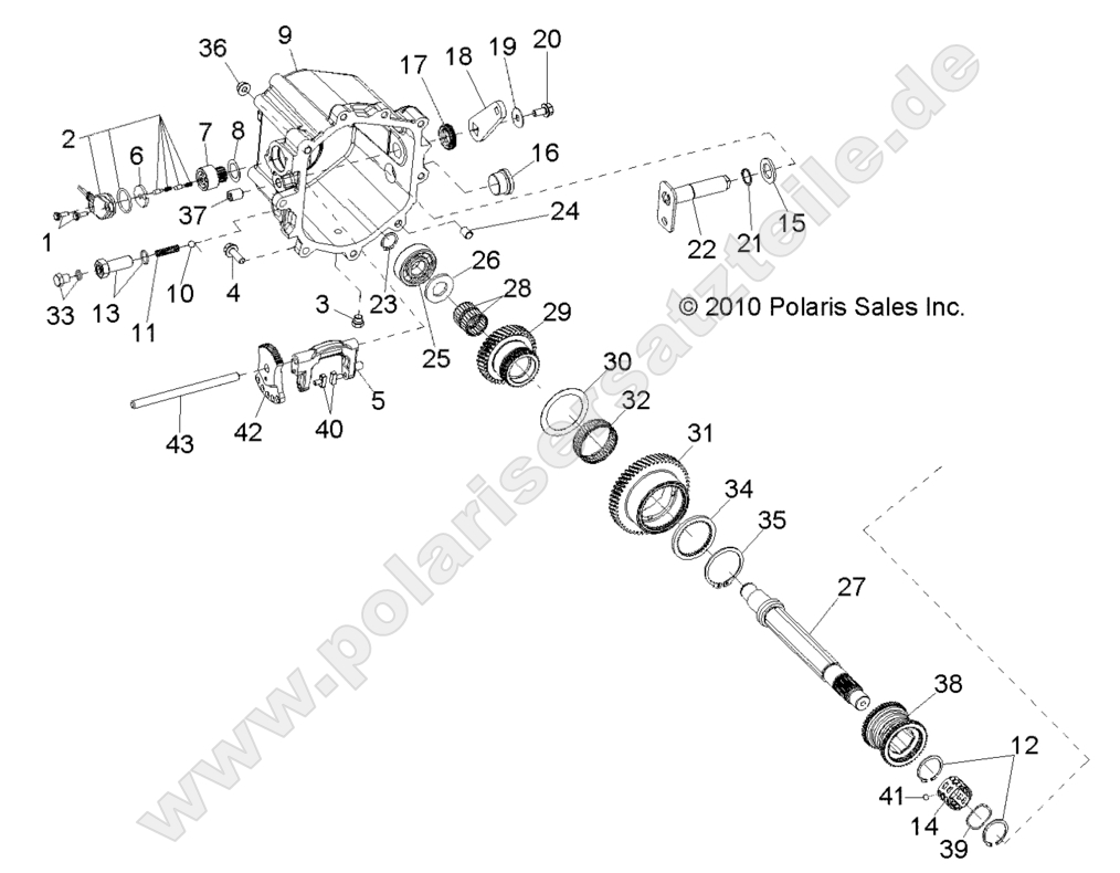 DRIVE TRAIN, MAIN GEARCASE INTERNALS 2 DRIVE TRAIN, MAIN GEARCASE INTERNALS 2