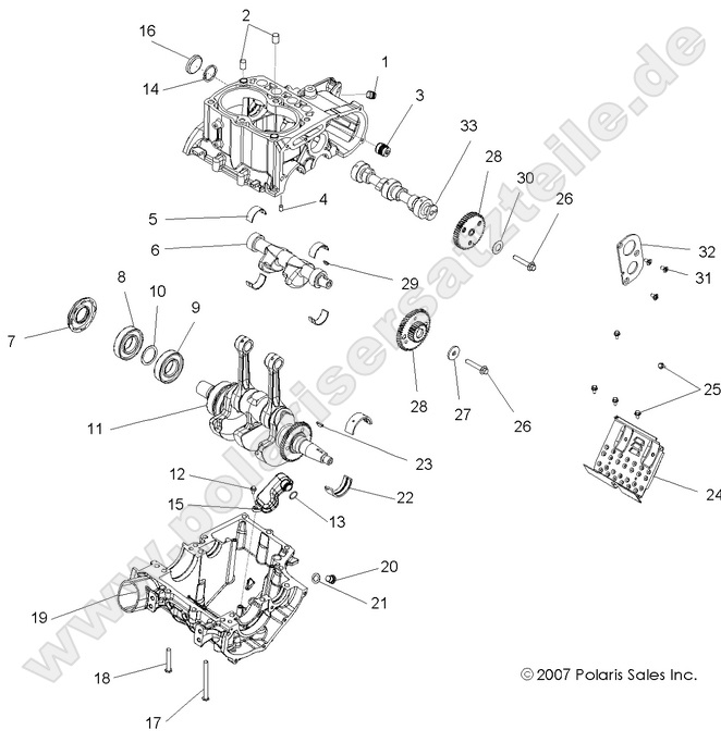 ENGINE, CRANKCASE and CRANKSHAFT ENGINE, CRANKCASE and CRANKSHAFT