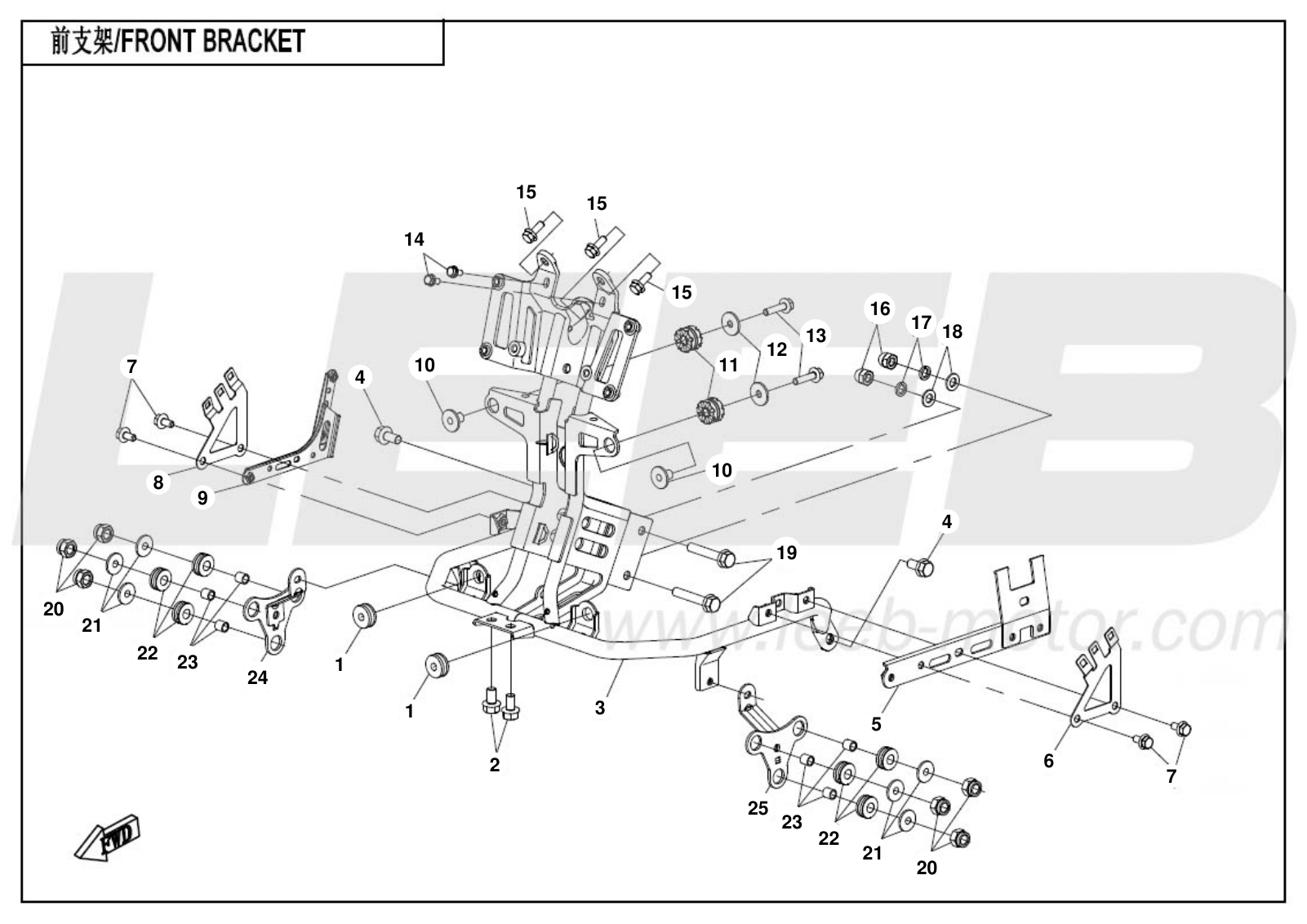 F03-1 FRONT BRACKET