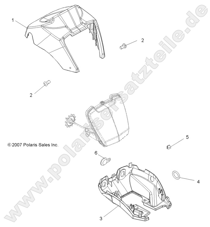 BODY, HEADLIGHT POD