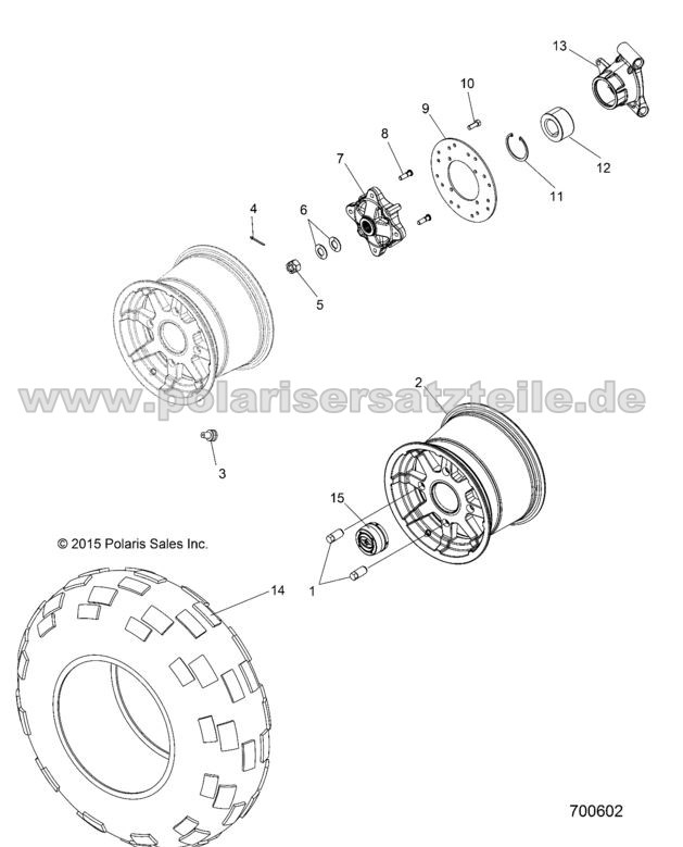 WHEELS, REAR WHEELS, REAR