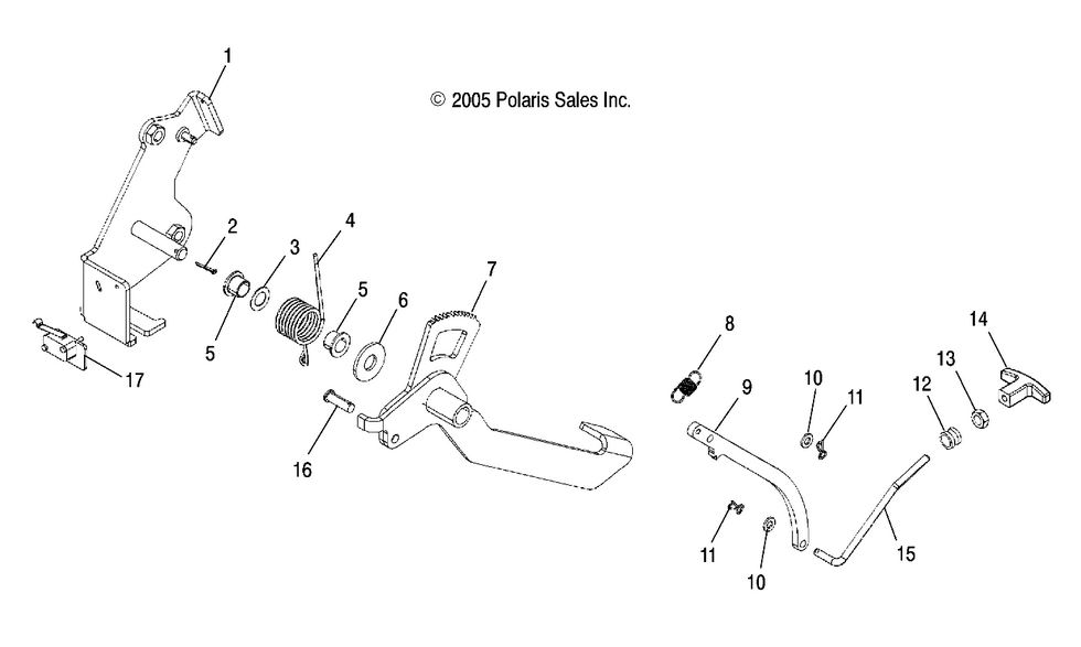 BRAKE, PARK, PEDAL