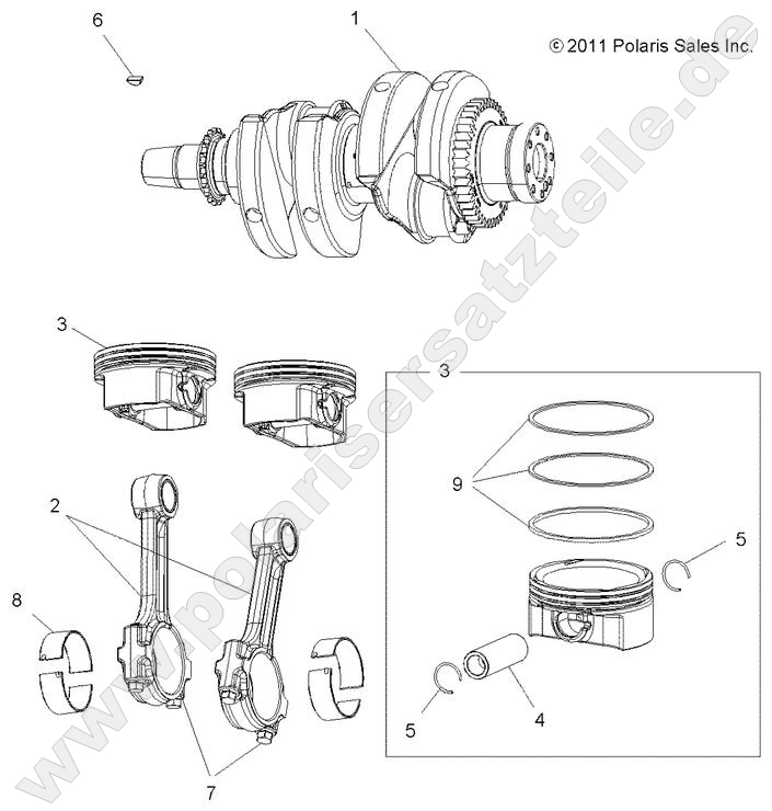 ENGINE, CRANKSHAFT and PISTON
