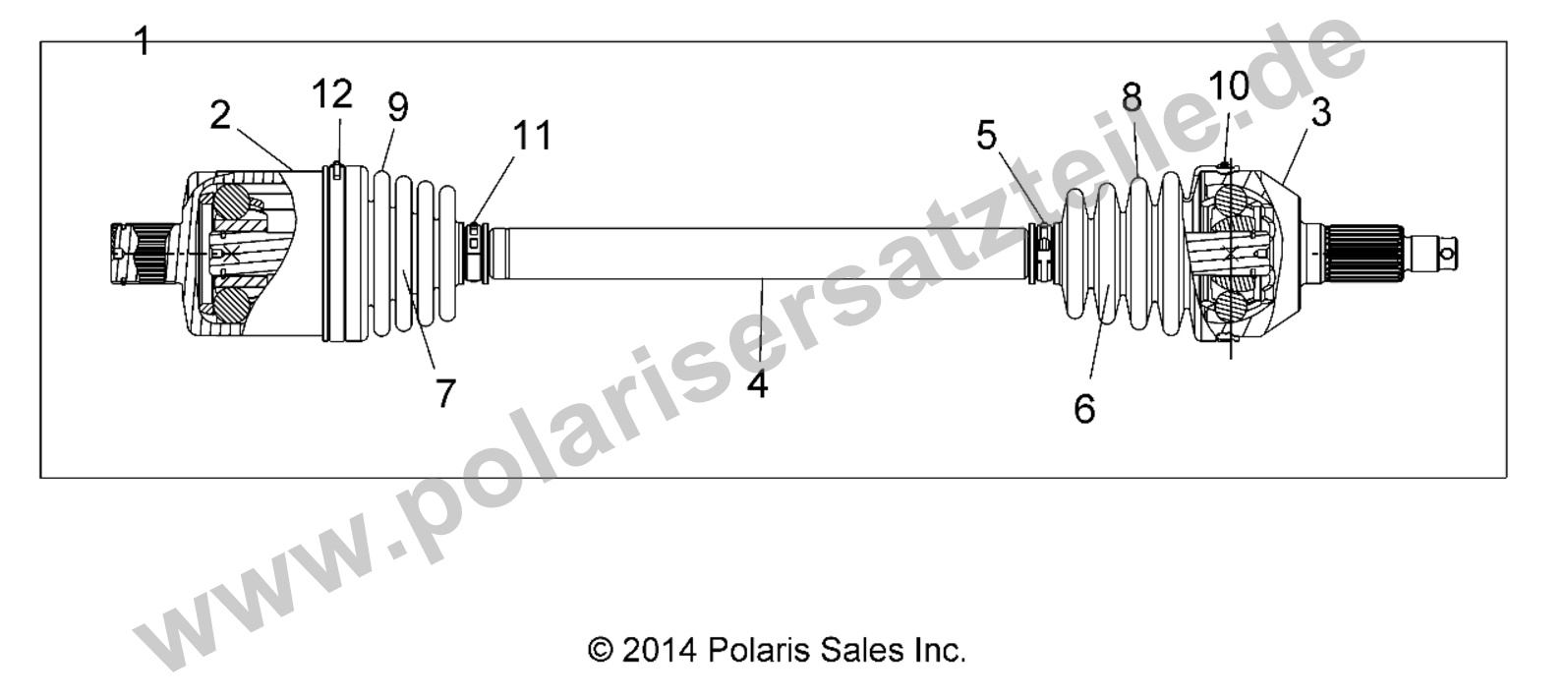 DRIVE TRAIN, REAR HALF SHAFT DRIVE TRAIN, REAR HALF SHAFT