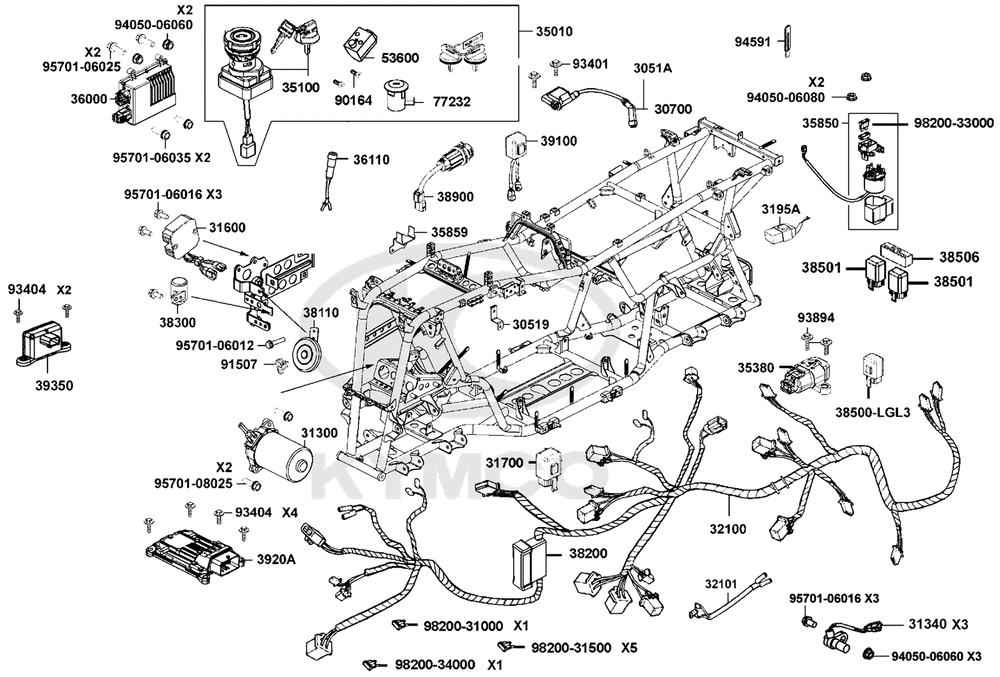 Kabelbaum, Elektrik & Schlosssatz Kabelbaum, Elektrik & Schlosssatz
