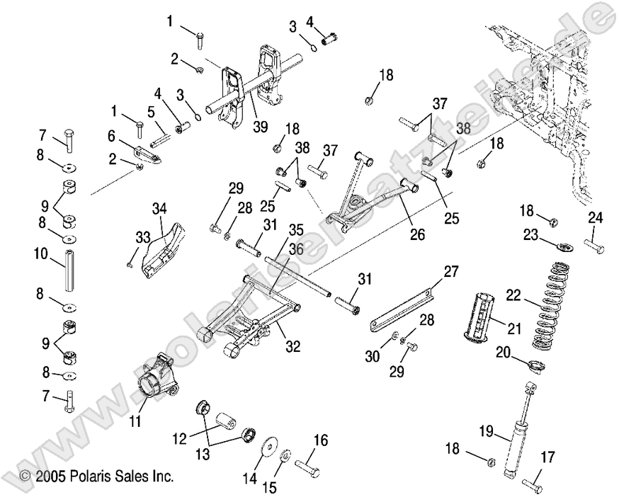 SUSPENSION, REAR SUSPENSION, REAR