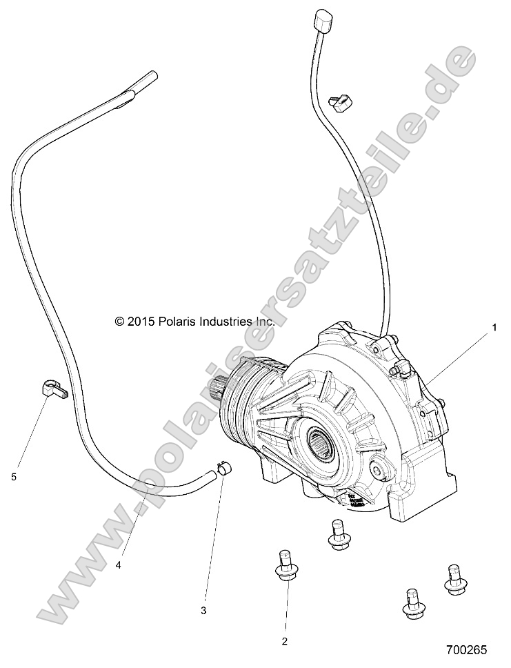 Drive Train, Front Gearcase Mounting Drive Train, Front Gearcase Mounting