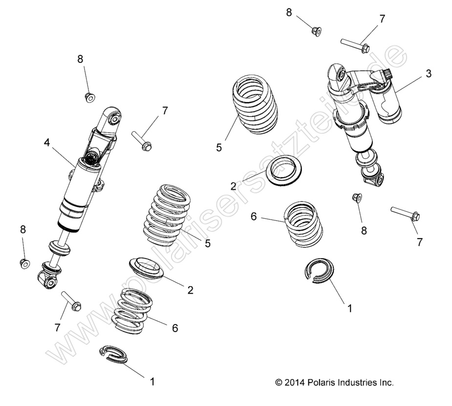 SUSPENSION, REAR SHOCK SUSPENSION, REAR SHOCK
