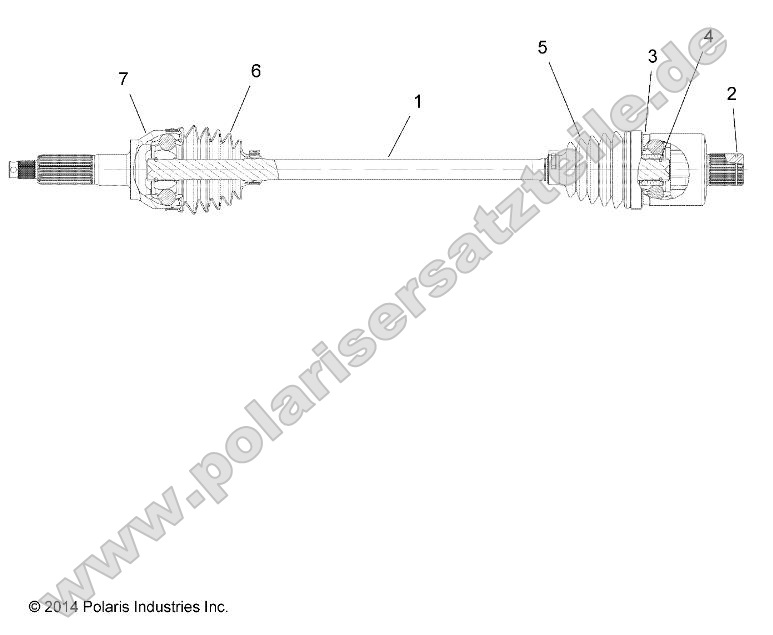 Drive Train, Rear Drive Shaft