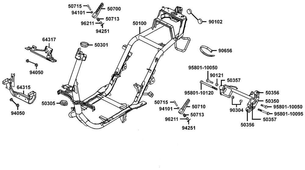 Rahmen & Motorhalter Rahmen & Motorhalter