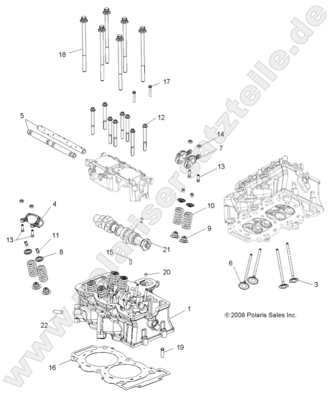 ENGINE, CYLINDER HEAD, CAM and VALVES ENGINE, CYLINDER HEAD, CAM and VALVES