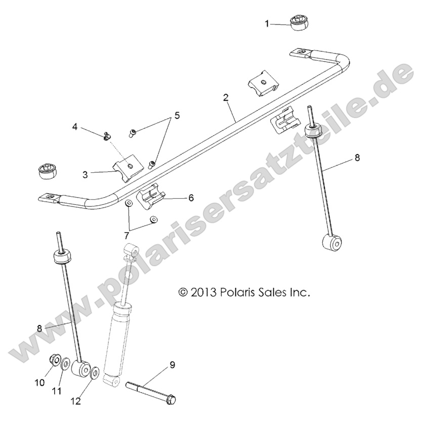 SUSPENSION, STABILIZER BAR, FRONT SUSPENSION, STABILIZER BAR, FRONT
