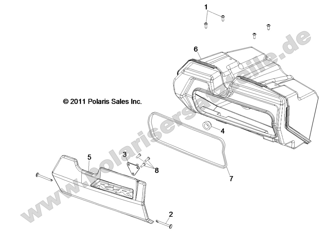 BODY, GLOVEBOX BODY, GLOVEBOX